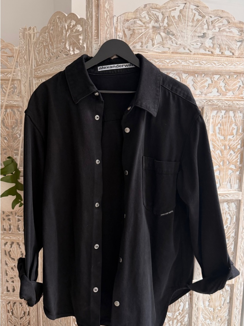 Alexanderwang Black Denim Jacket